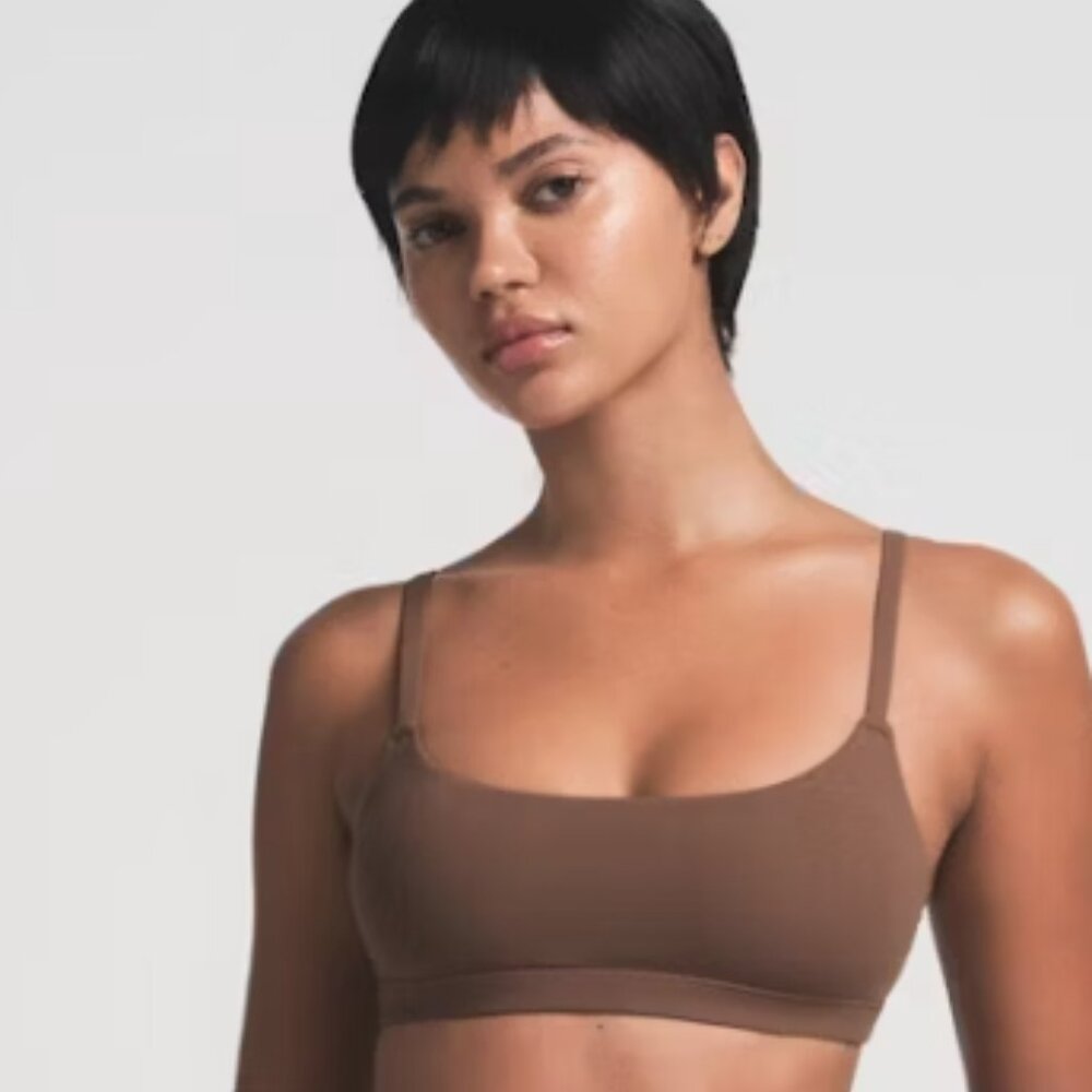 SKIMS B Scoop Neck Bralette, JASPER, Size XS, NWT